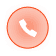 Phone handset icon for contact call-to-action