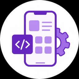 Mobile app development service icon